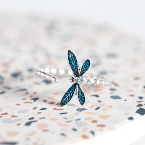 Dragonfly Ring (S925) - Picture 4 of 8